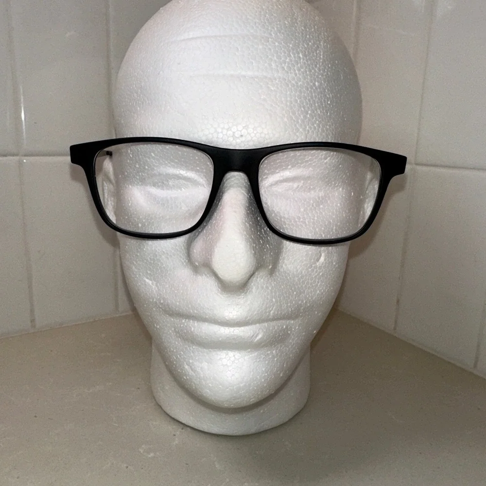 Eyebuydirect Karat Eyeglasses Frames only 52-17-145 Black Pewter Full‎ Rim